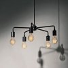 Menu TRIBECA Lampa Wisząca 46 cm - Żyrandol Leonard  / Czarny